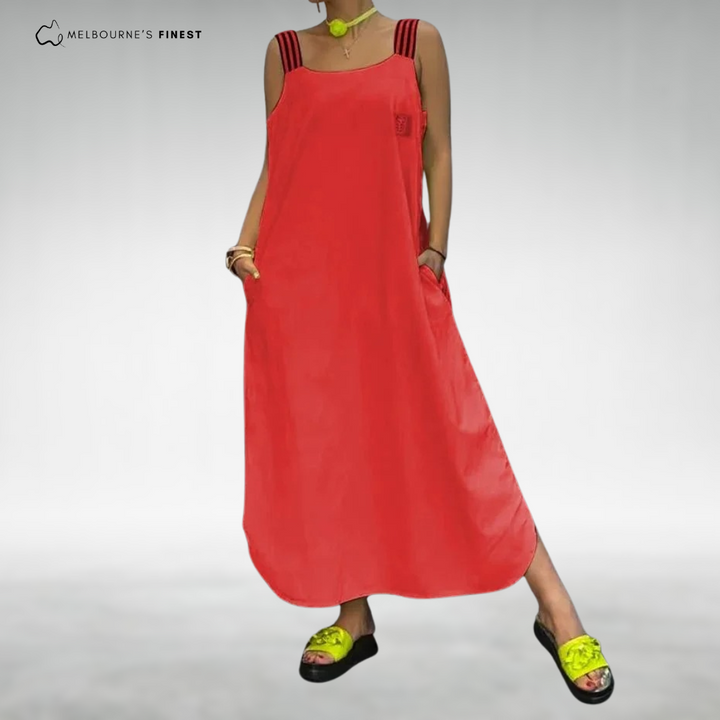Rosetta™ Elegant Sleeveless Maxi Dress