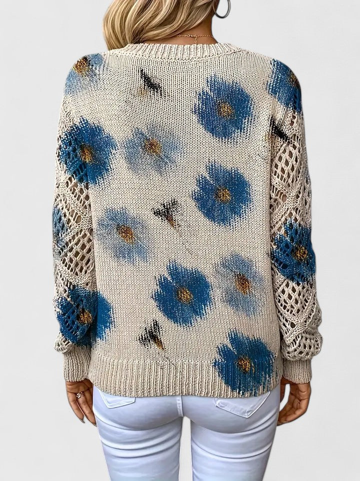 MAE™ Floral Knit lightweight pullover