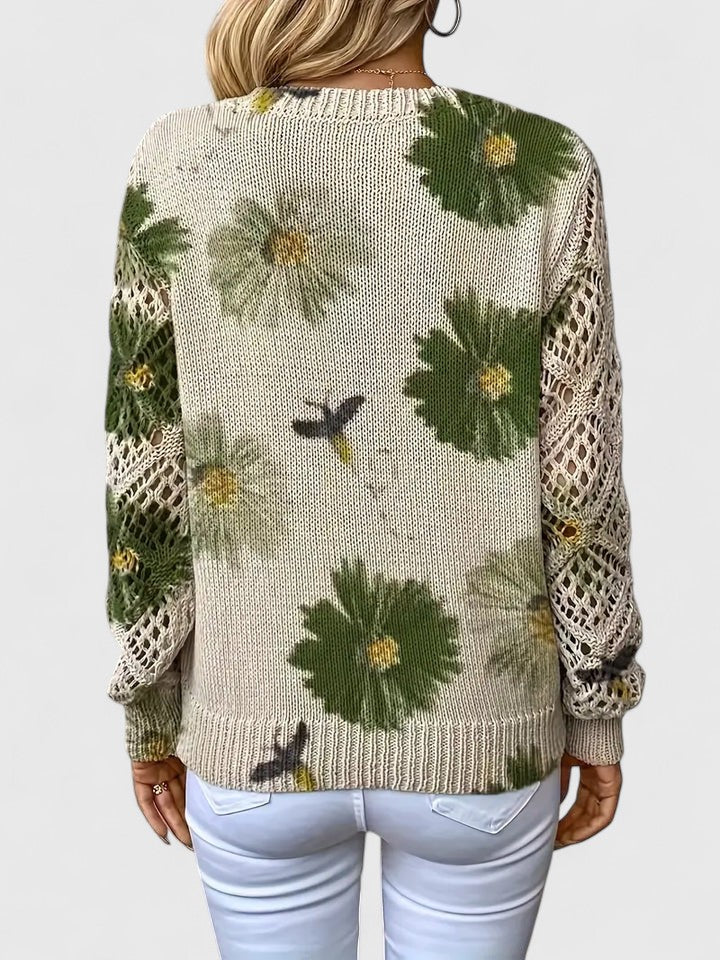 MAE™ Floral Knit lightweight pullover