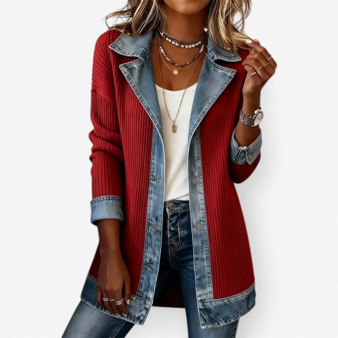 Emilia™ Blazer in blended denim