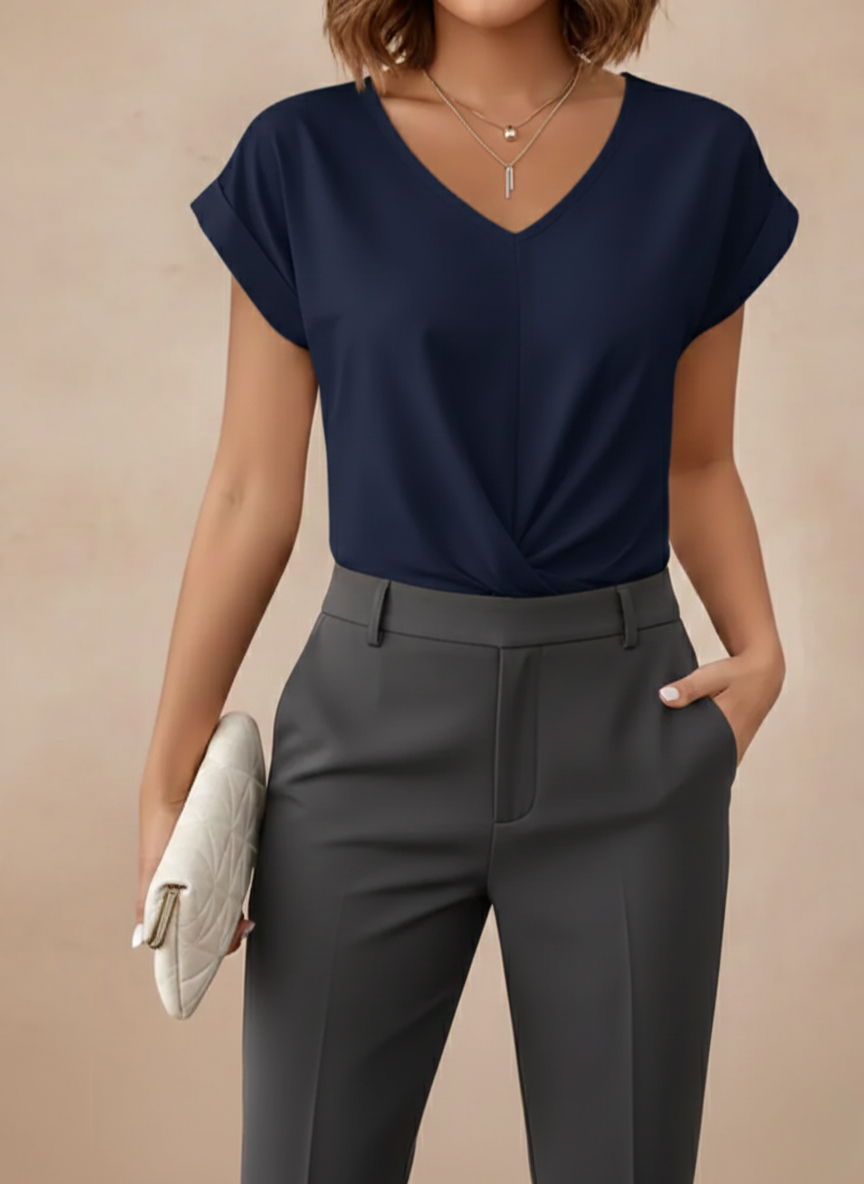 The Soft Drape Tee – Effortless Elegance in Every Stitch
