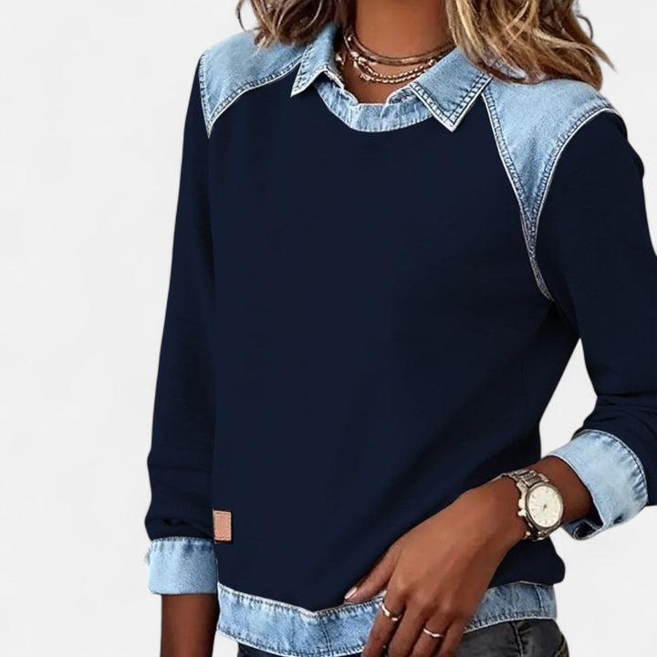 REGINA™ Long Sleeve Knit modern pullover