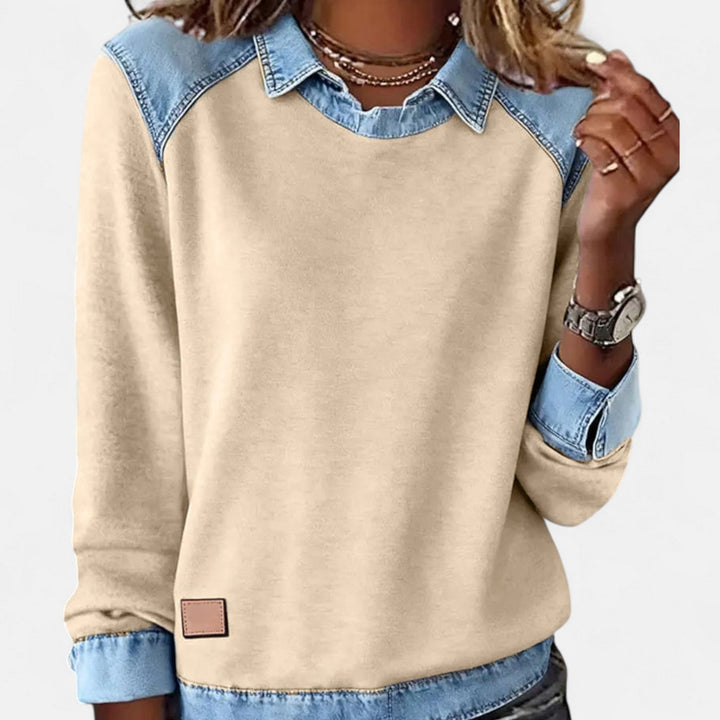 REGINA™ Long Sleeve Knit modern pullover