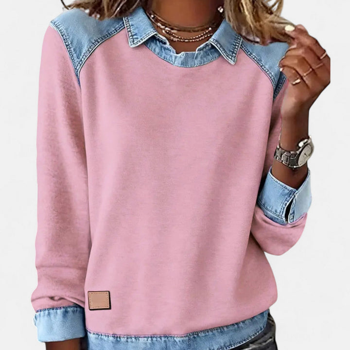 REGINA™ Long Sleeve Knit modern pullover