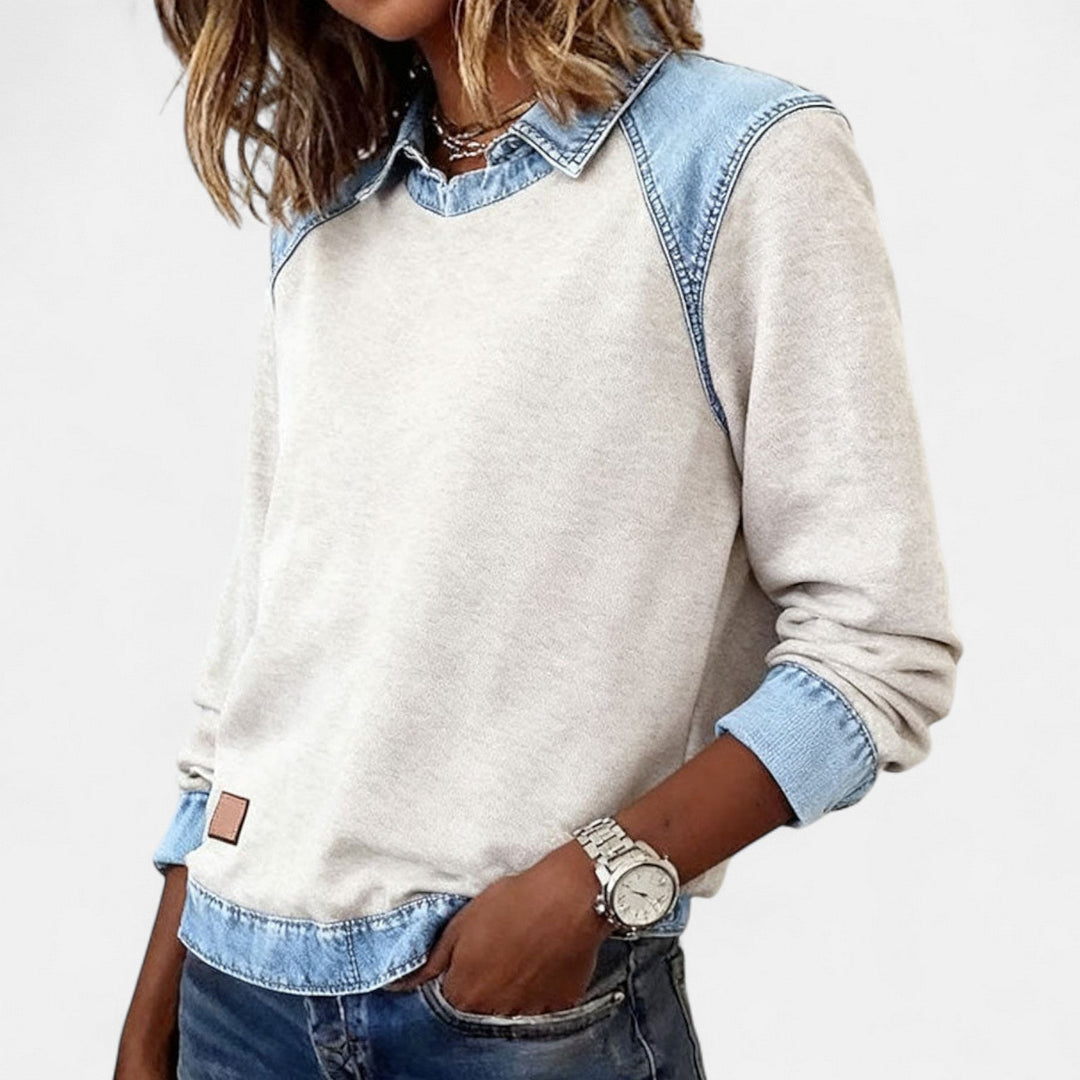 REGINA™ Long Sleeve Knit modern pullover