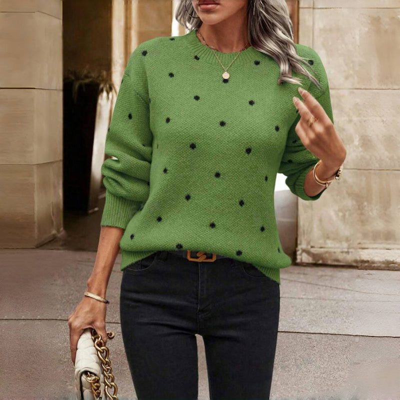 ROMY™ Polka Dot Knit playful pullover