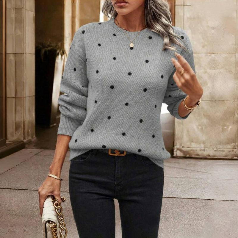 ROMY™ Polka Dot Knit playful pullover