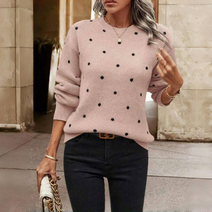 ROMY™ Polka Dot Knit playful pullover