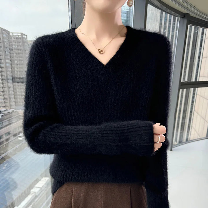 ROSALIE™ V Neck Soft Knit