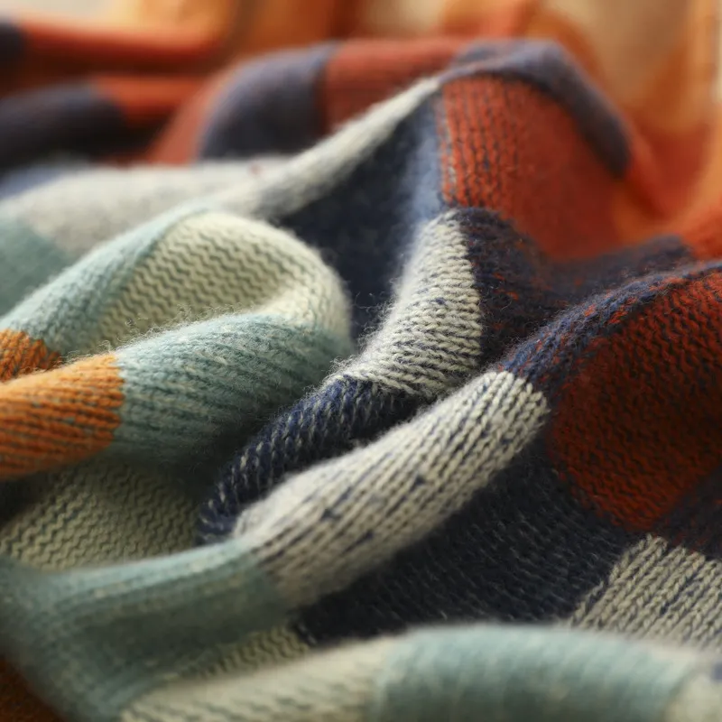 Color Block Knit Sweater for Women