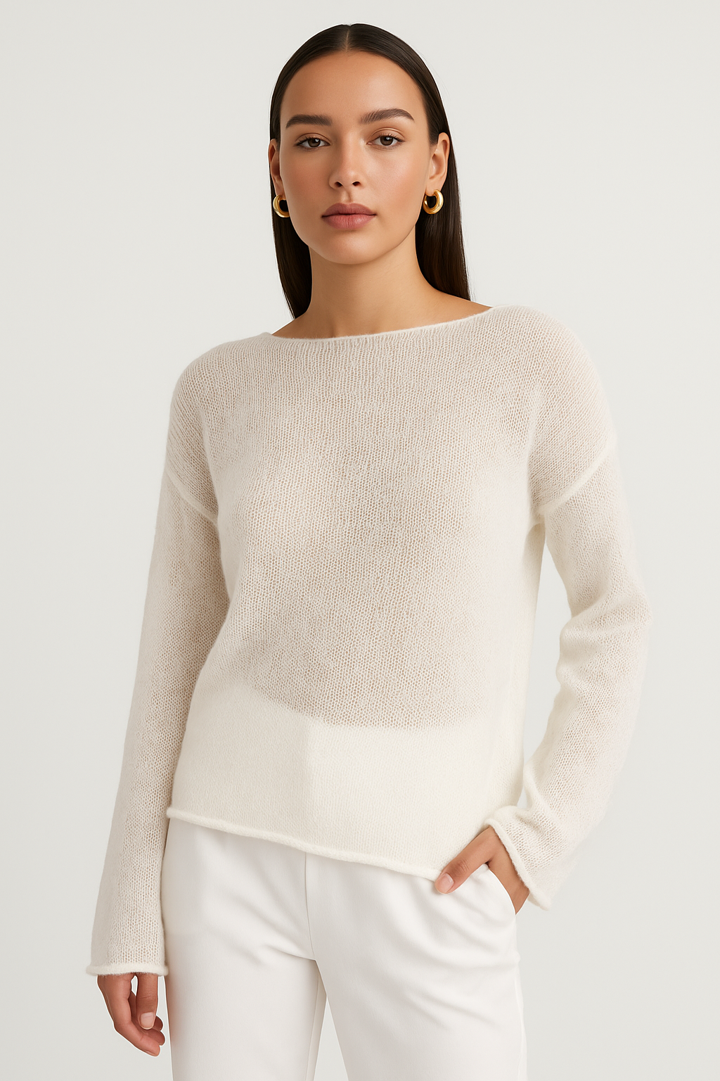 NADINE™ Sheer Textured Knit light drape