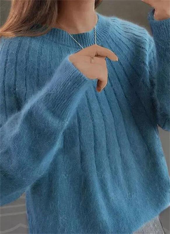 Cozy Ribbed Knit Pullover Sweater