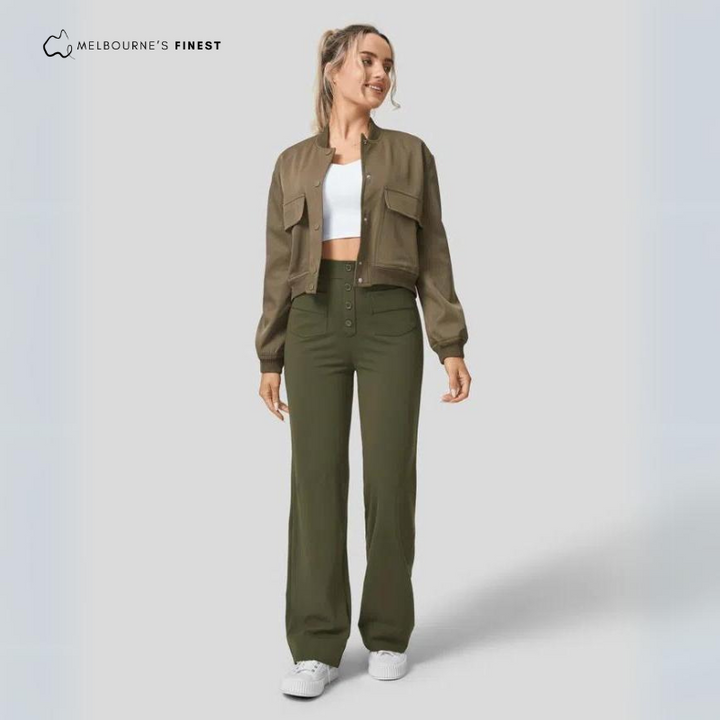 Alisha™ High-Waist Stretch Trousers