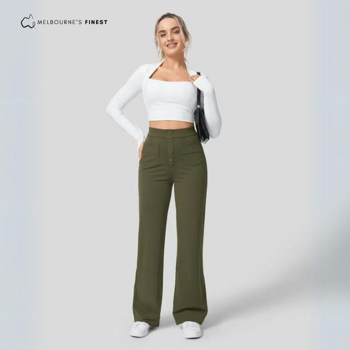 Alisha™ High-Waist Stretch Trousers