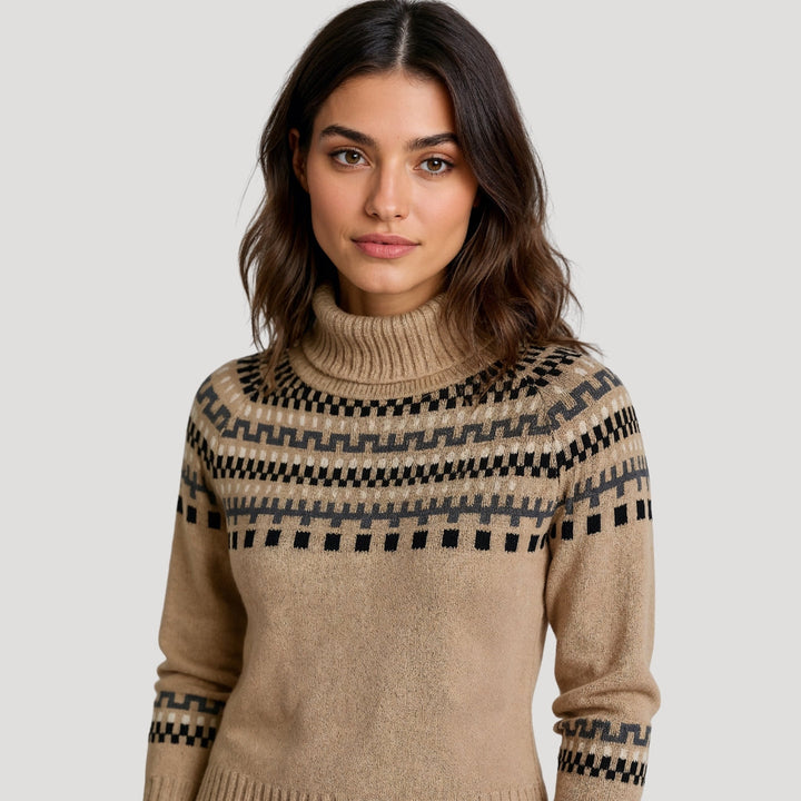 HARRIET™ Fair Isle Knit chunky oversized