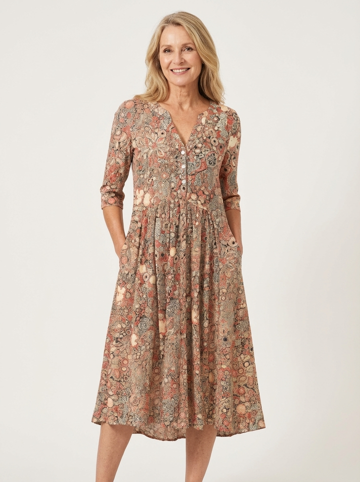 V-Neck Harlow Elegant Dress