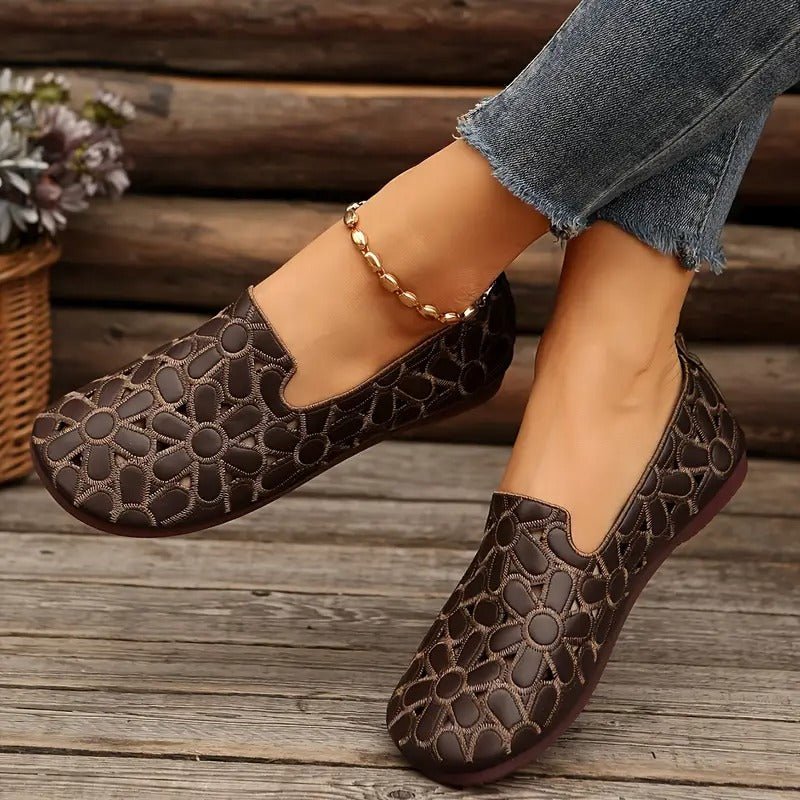 Adelina | Elegant Floral Women’s Loafers