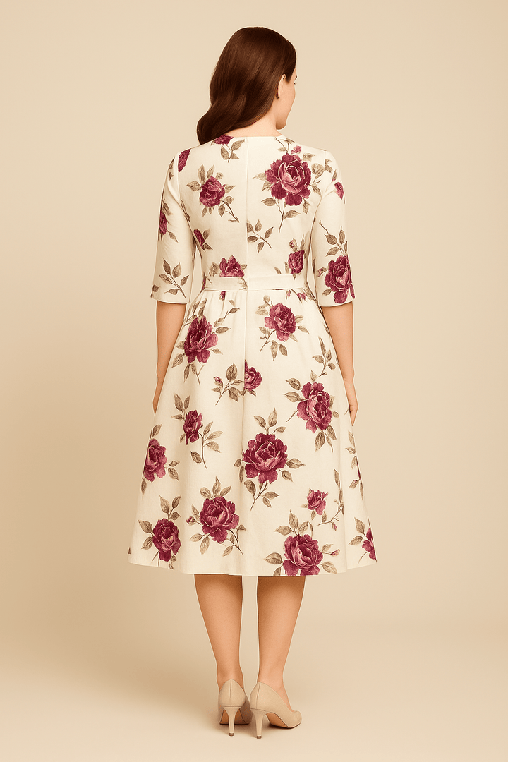 Joy™ | Floral A-Line Midi Dress