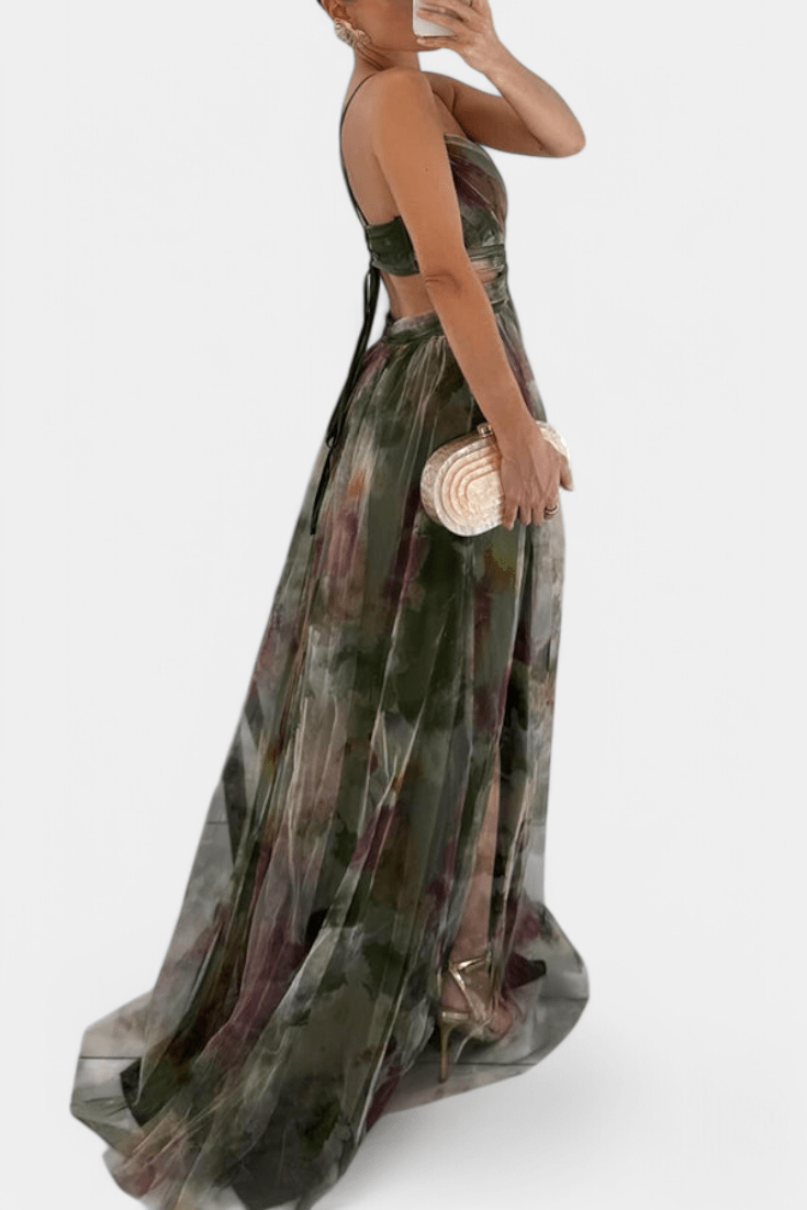 Athena | Watercolor Maxi Dress