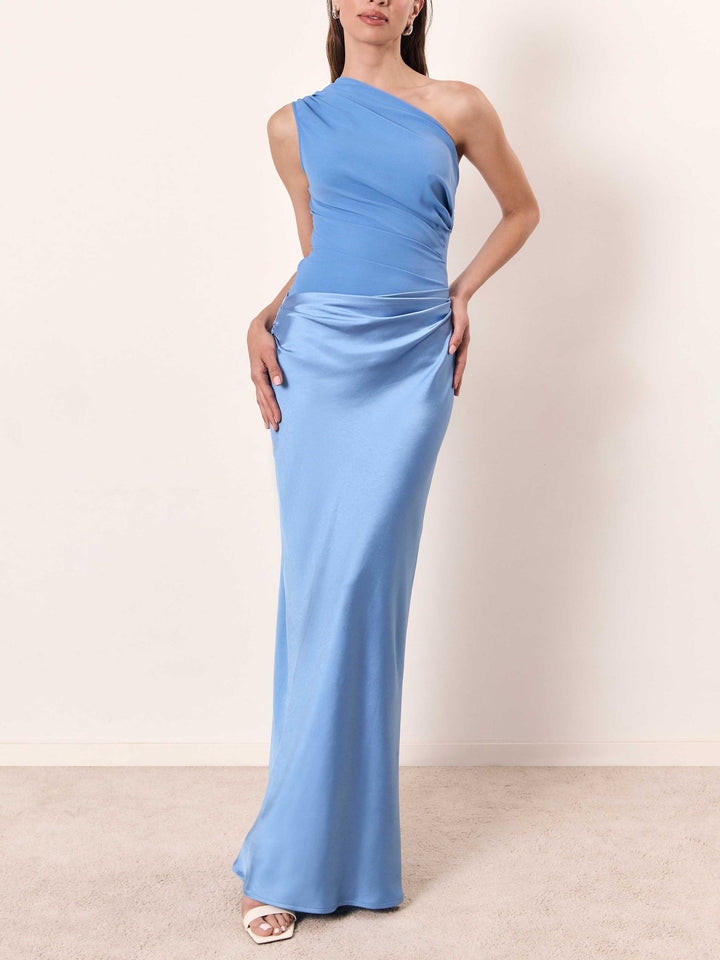 Alessandra™ | Elegant One-Shoulder Maxi Dress