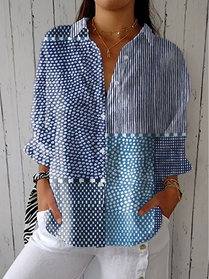 Fiora | Coastal Patchwork Top