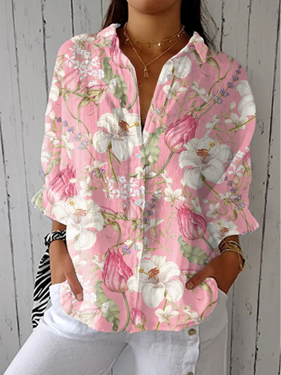 Frances | Graceful Floral Blouse