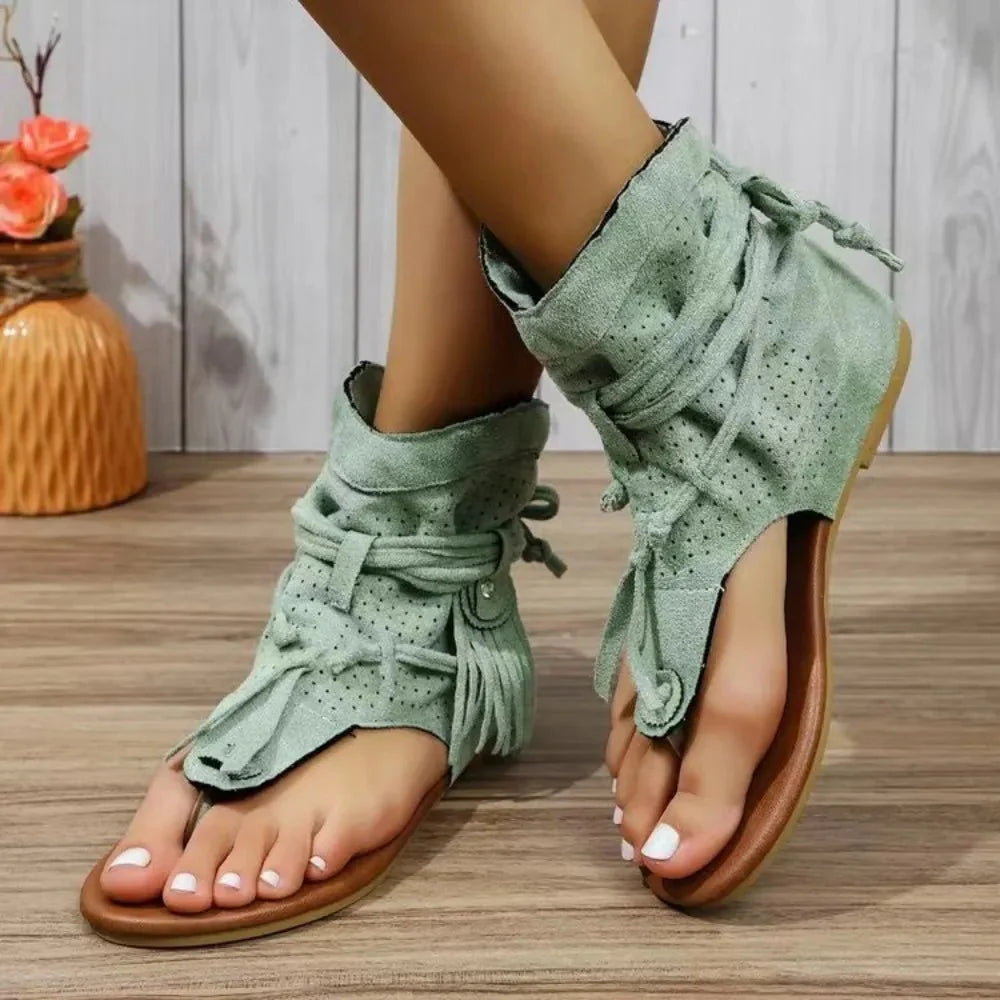 Zafira | Boho Gladiator Flat Sandals