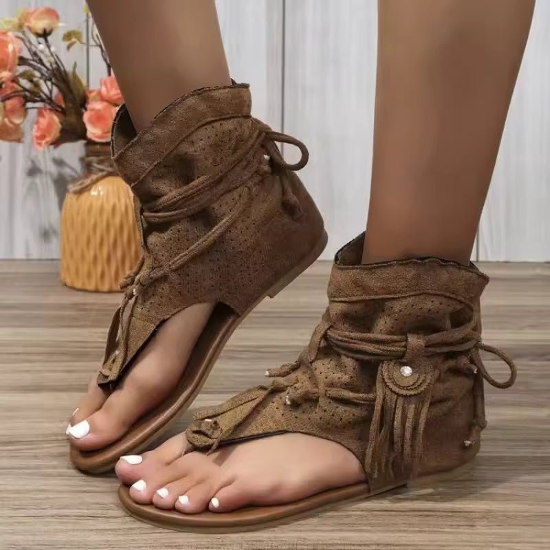 Zafira | Boho Gladiator Flat Sandals