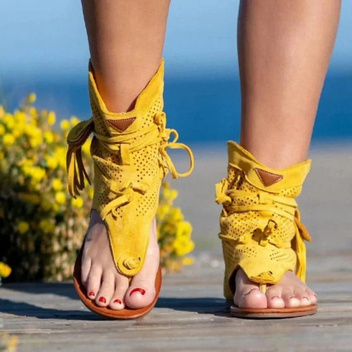 Zafira | Boho Gladiator Flat Sandals