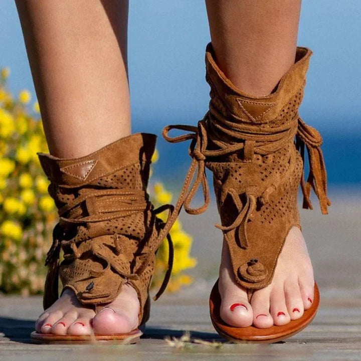 Zafira | Boho Gladiator Flat Sandals