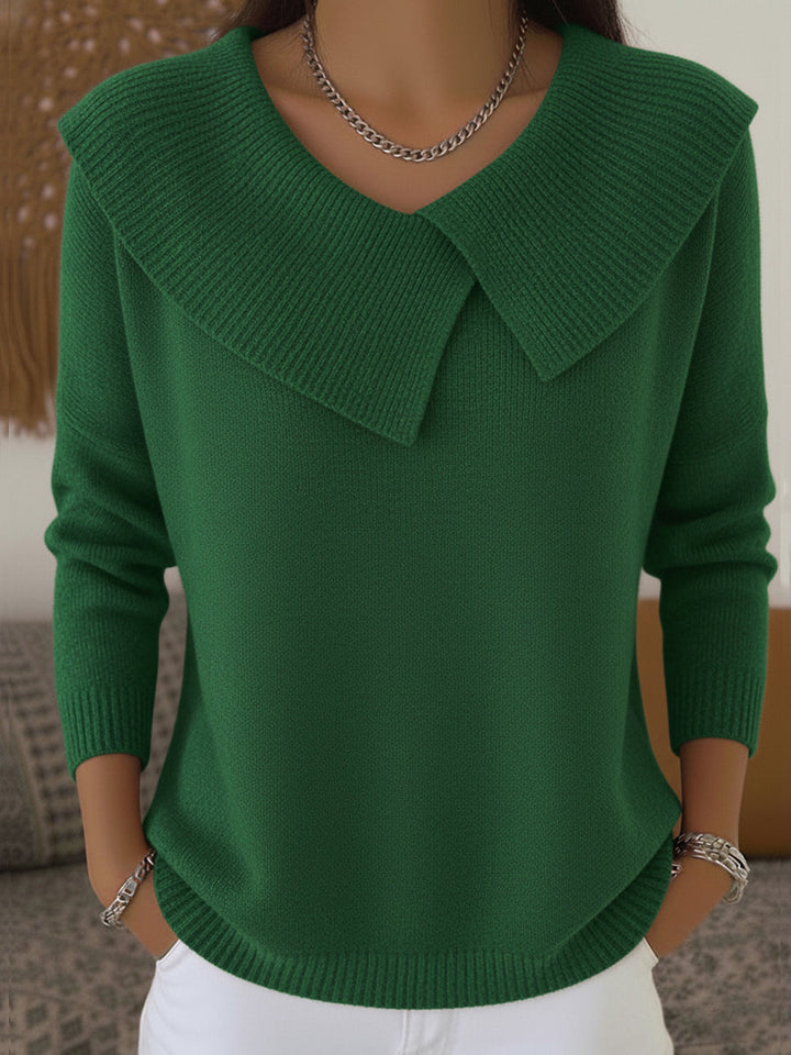 Yareli™ | Elegant Collar Knit Jumper