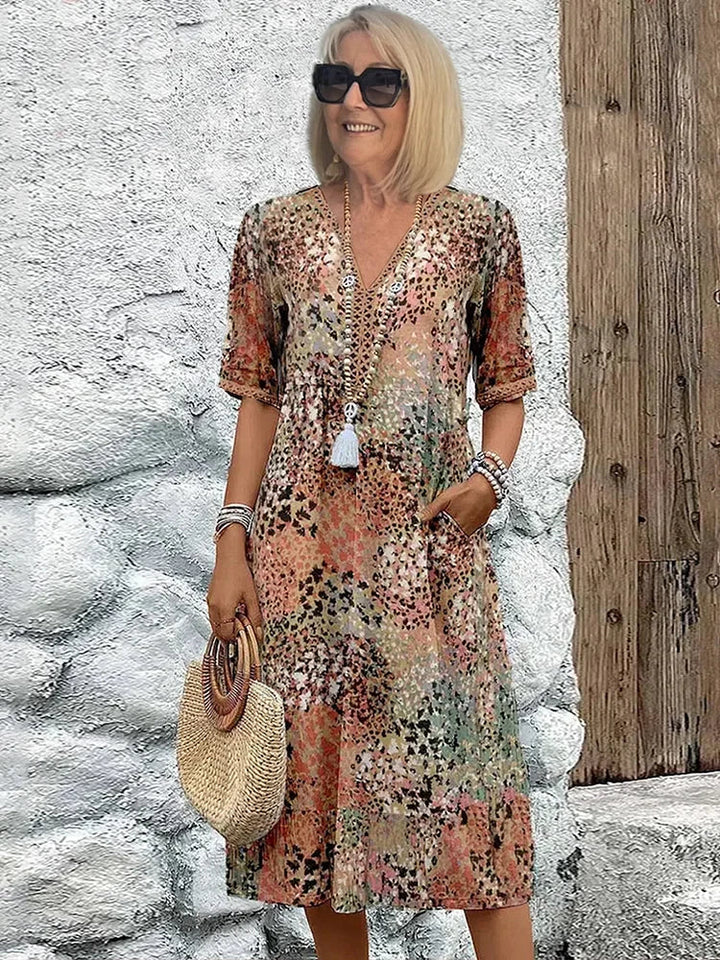 Harper - Colorful Mid-Length Dress