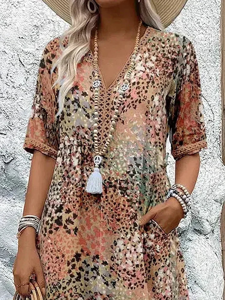 Harper - Colorful Mid-Length Dress