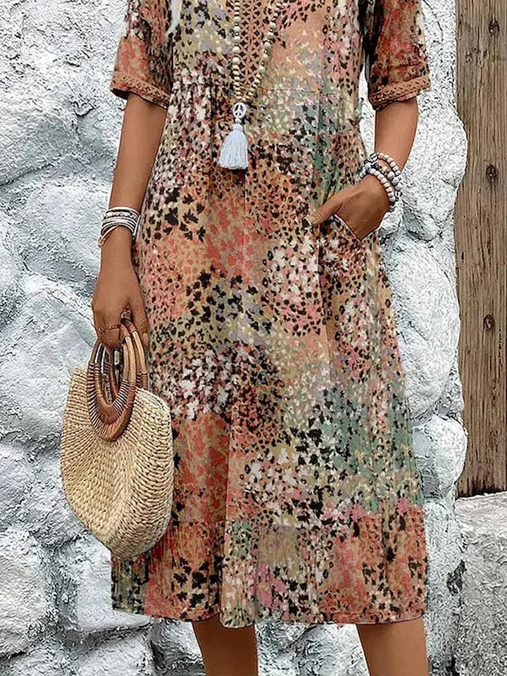 Harper - Colorful Mid-Length Dress