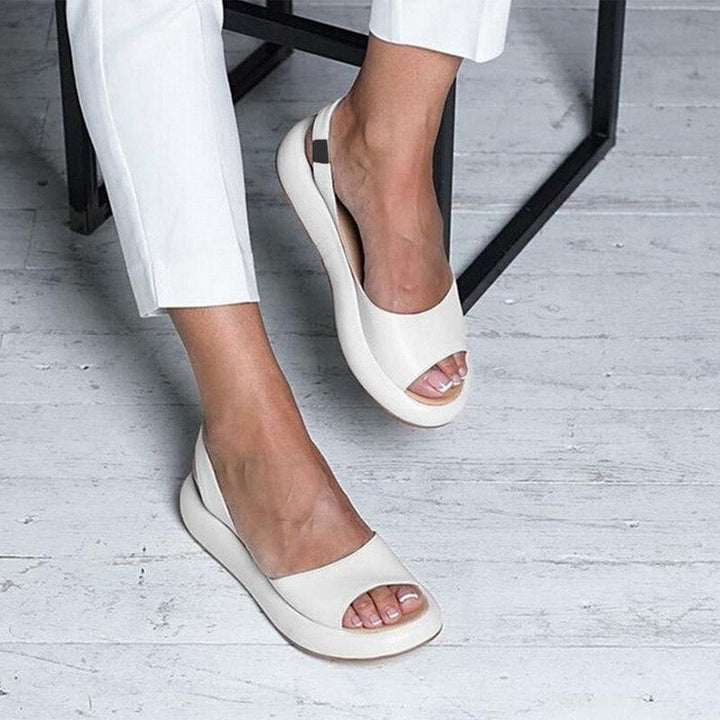 Avery | Women’s Open Toe Slingback Flats