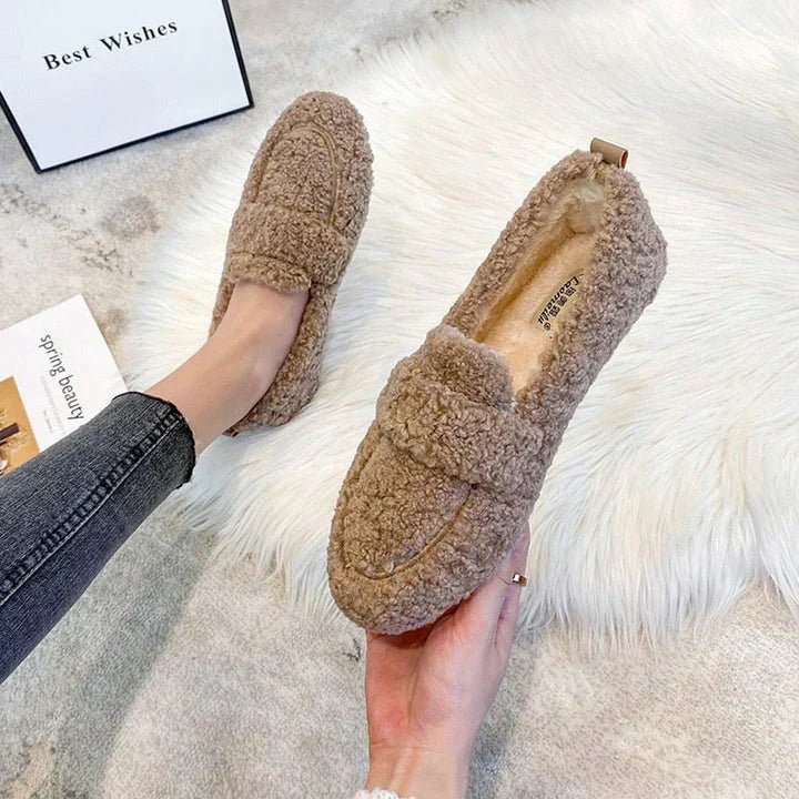 Velena | Cozy Textured Slip-On Shoes