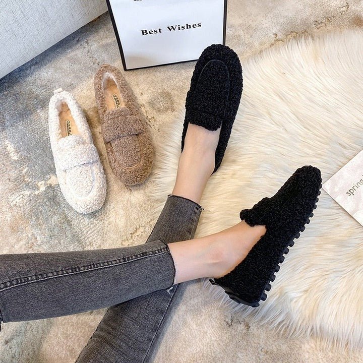Velena | Cozy Textured Slip-On Shoes