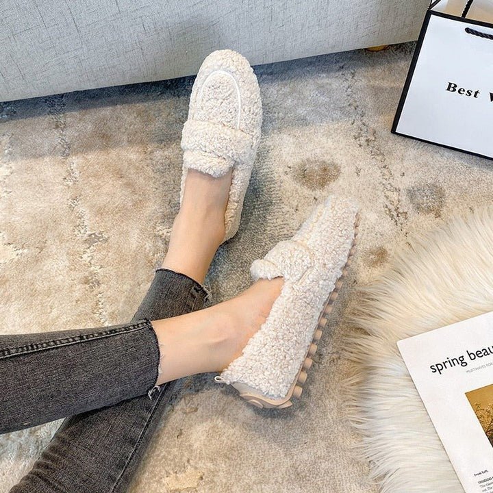 Velena | Cozy Textured Slip-On Shoes
