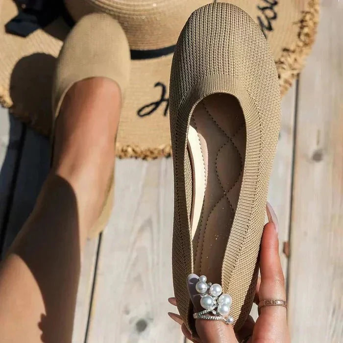Amara | Comfortable Knit Flats