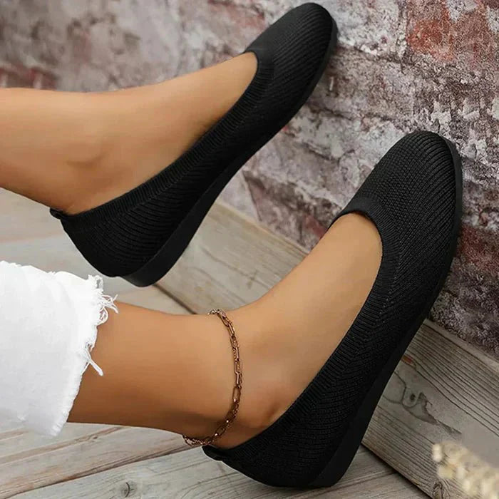 Amara | Comfortable Knit Flats