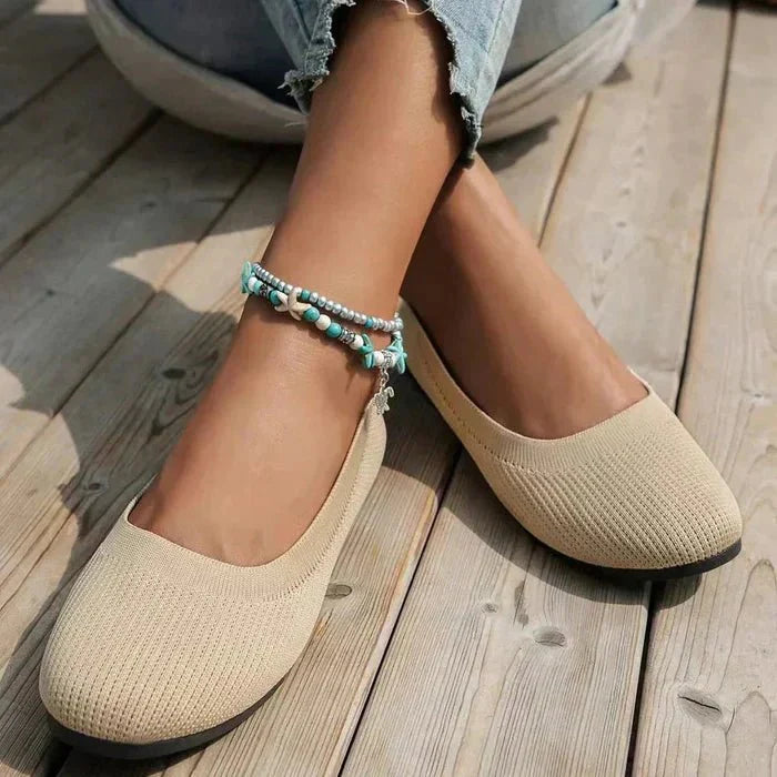 Amara | Comfortable Knit Flats