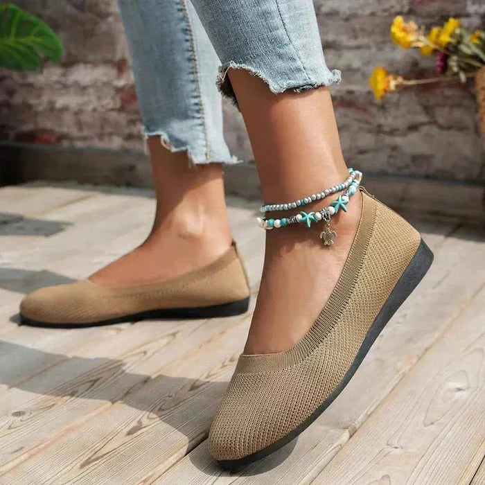 Amara | Comfortable Knit Flats