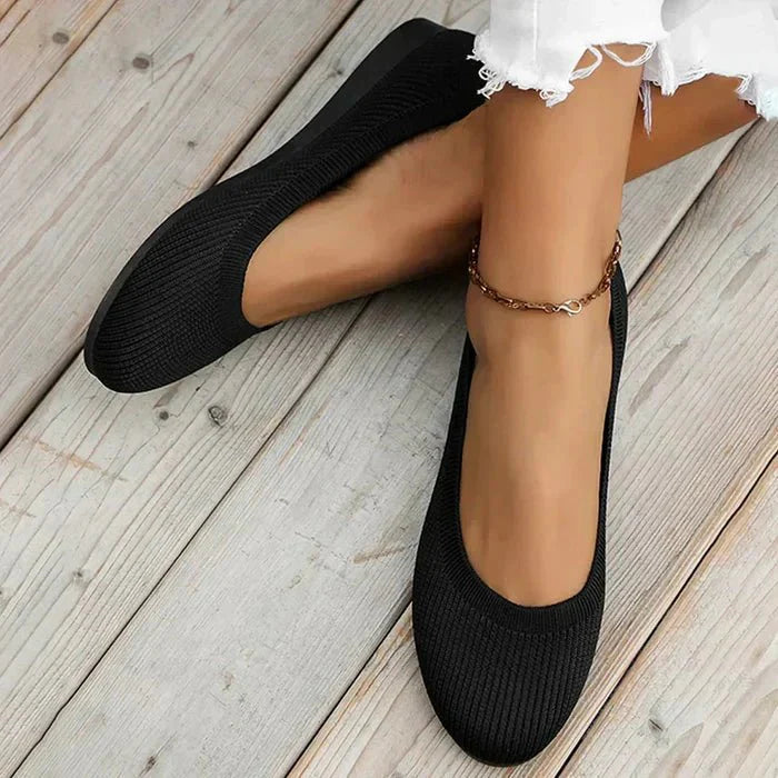 Amara | Comfortable Knit Flats