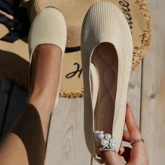 Amara | Comfortable Knit Flats