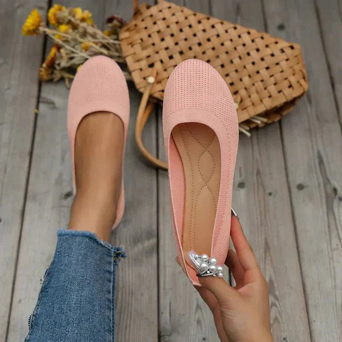Amara | Comfortable Knit Flats