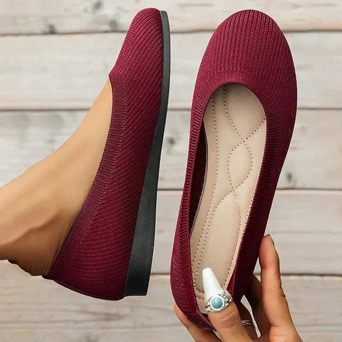 Amara | Comfortable Knit Flats