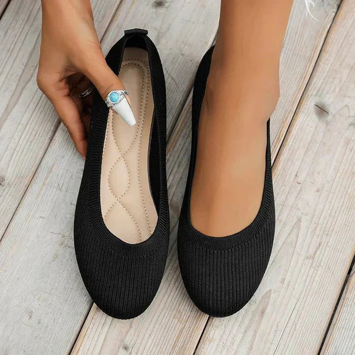 Amara | Comfortable Knit Flats