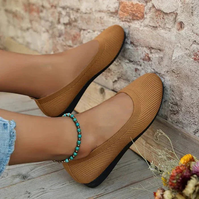Amara | Comfortable Knit Flats