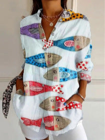 Mare | Ocean-Inspired Sketch Blouse