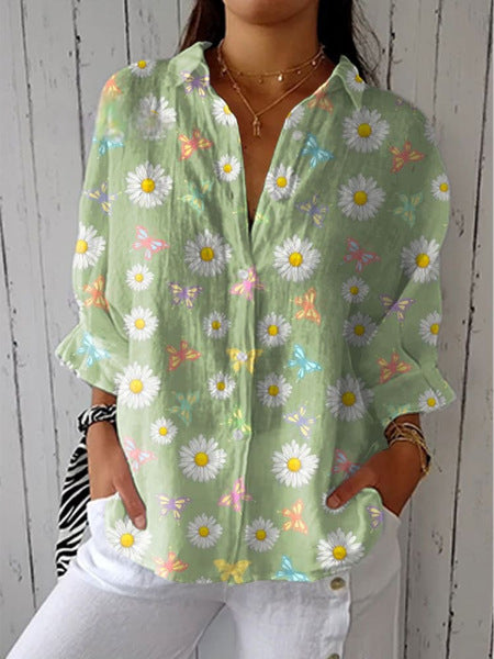 Celine | Meadow Leaf Blouse
